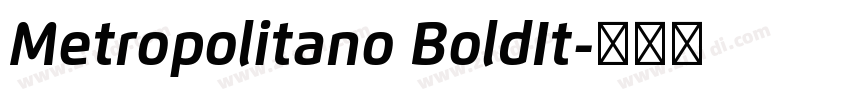 Metropolitano BoldIt字体转换